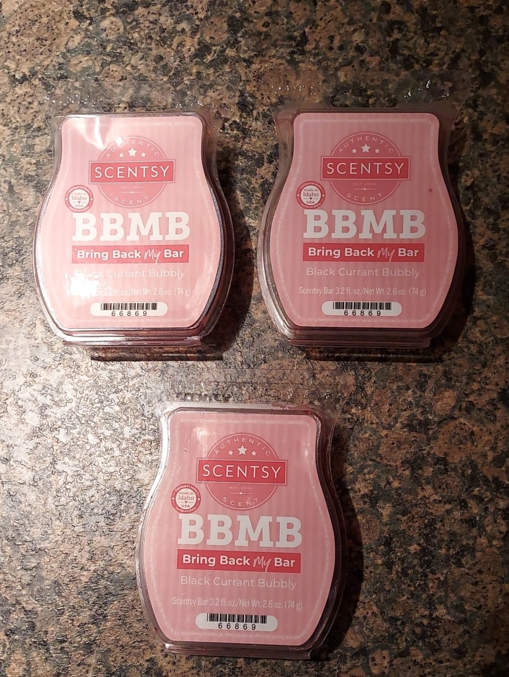Scentsy Wax Bars Black Currant Bubbly, New